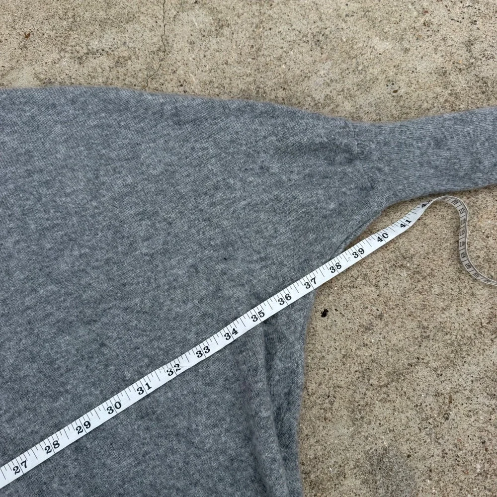 Quince Batwing Sweater Womens L/XL Heather Grey Cashmere Oversized Soft Chic - Picture 9 of 12